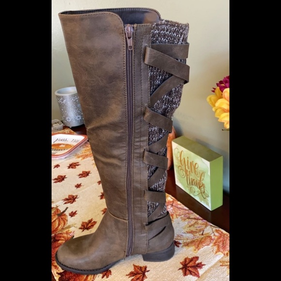Brown Justfab riding boots - Picture 2 of 2